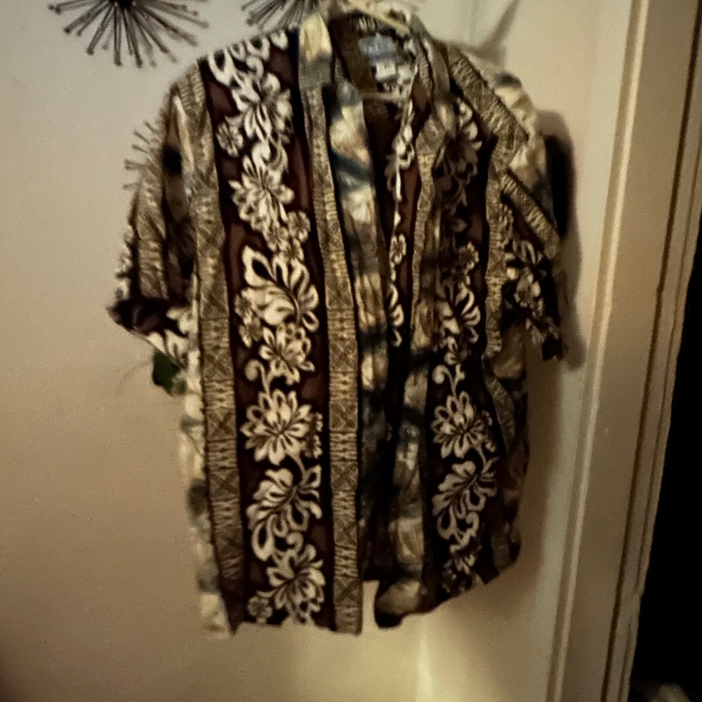 Rj C Hawaiian Shirt XL  VTG Hawaii Heavy Cotton Vibrant Colors